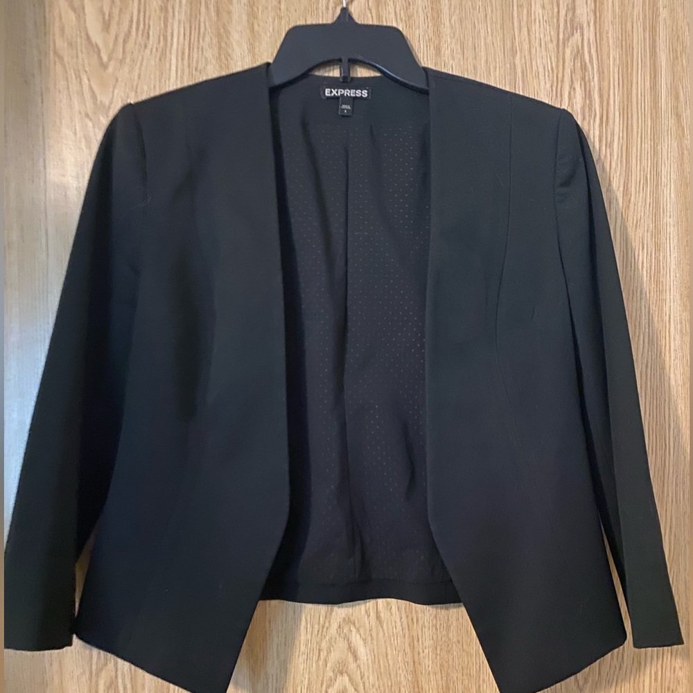 Express Women's Open Front Black Blazer